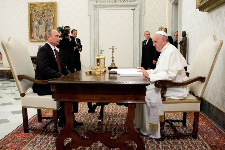 Putin visits Pope Francis